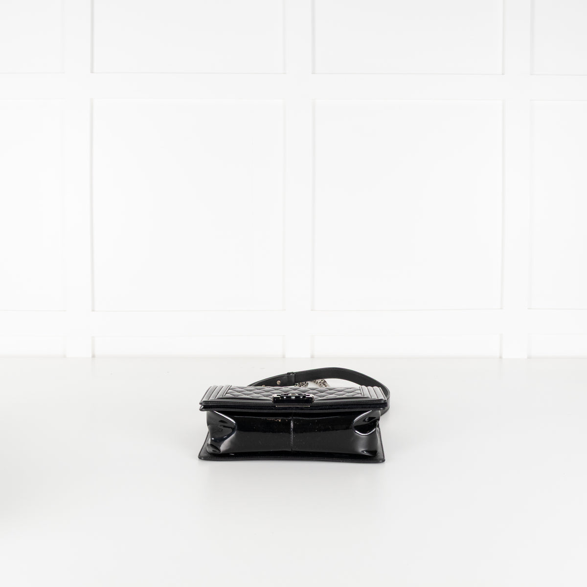 Chanel Black Patent Leather Boy Flap bag