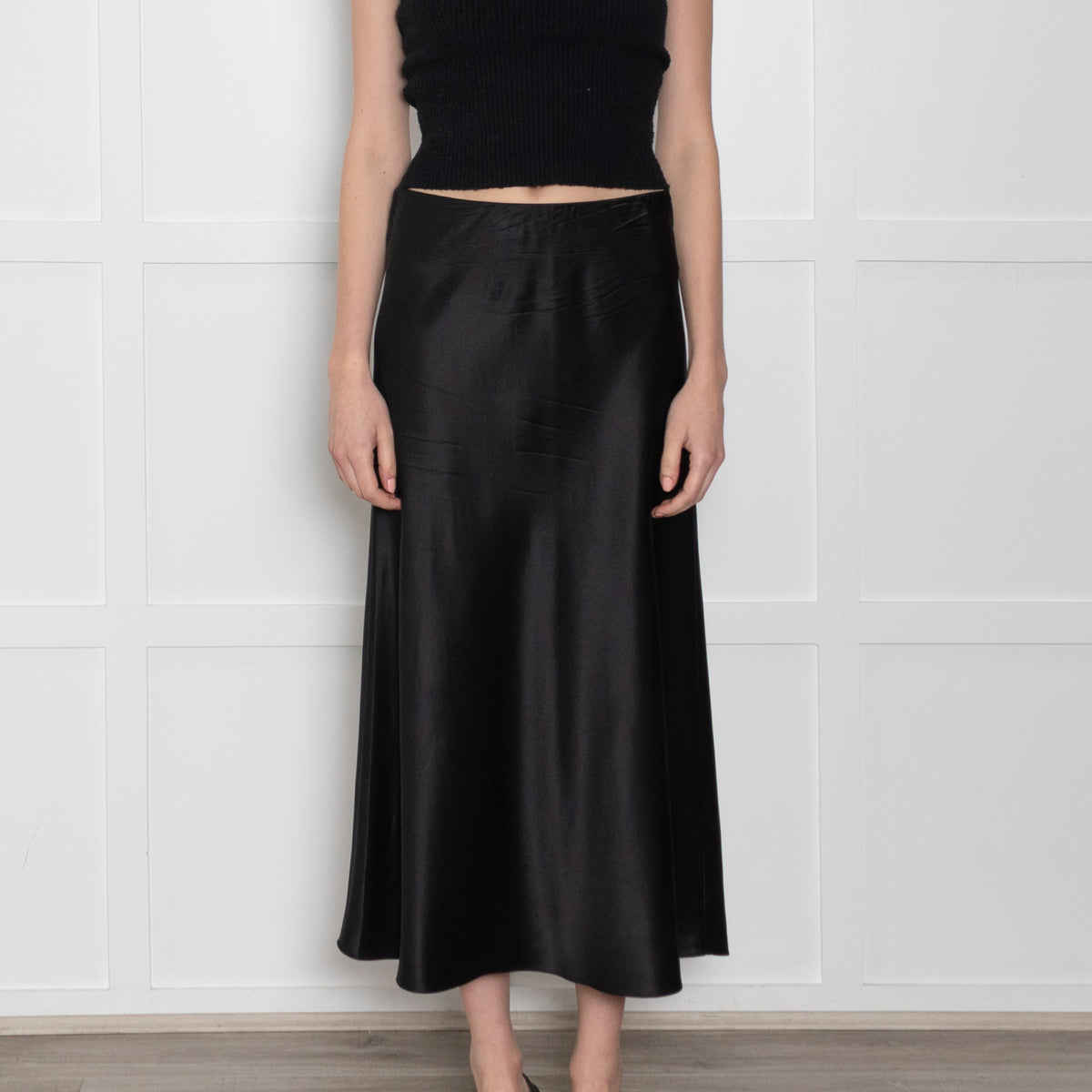 Herzen's Angelegenheit Black Silk Skirt