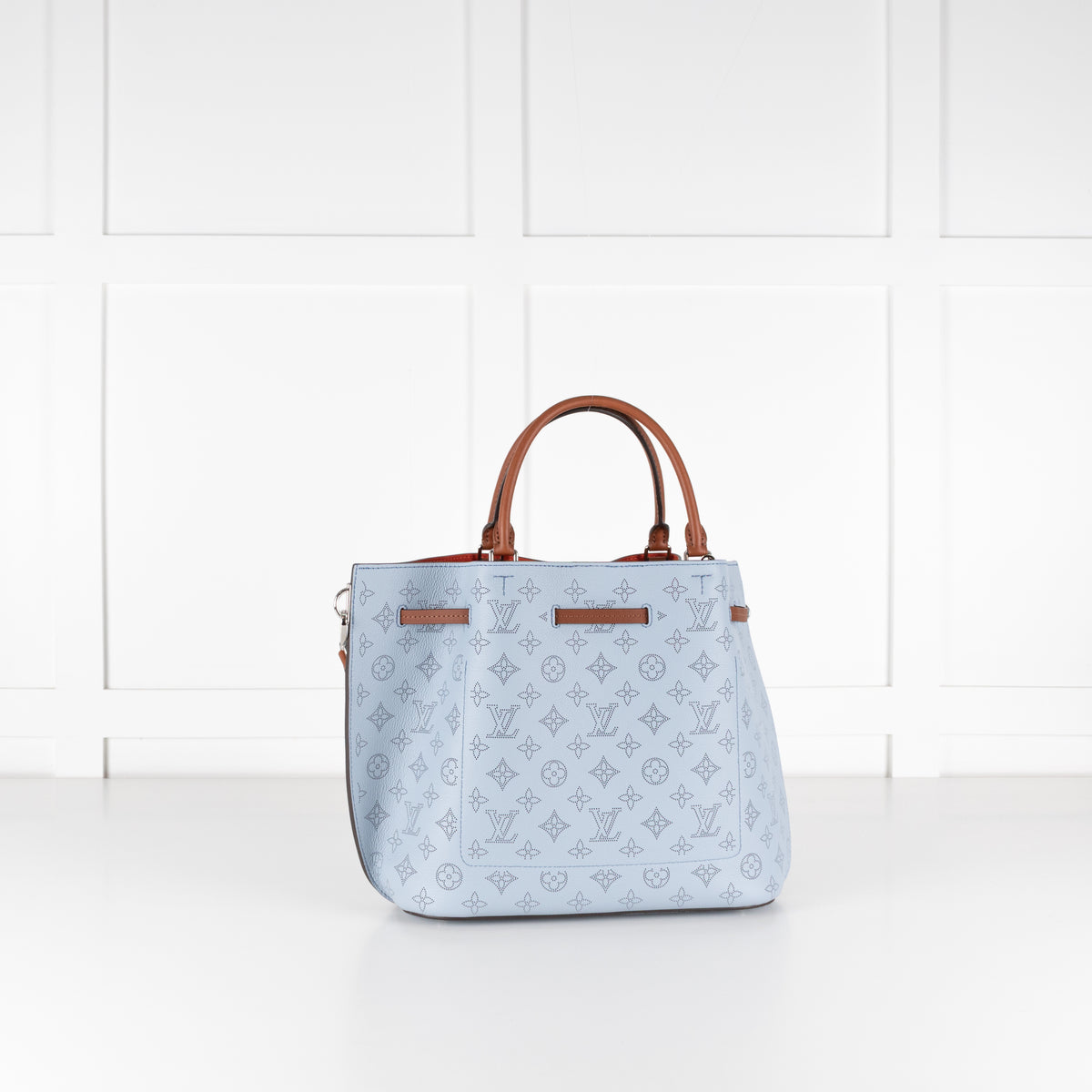 Louis Vuitton Light Blue Mahina Girolata Perforated Monogram Leather Bag