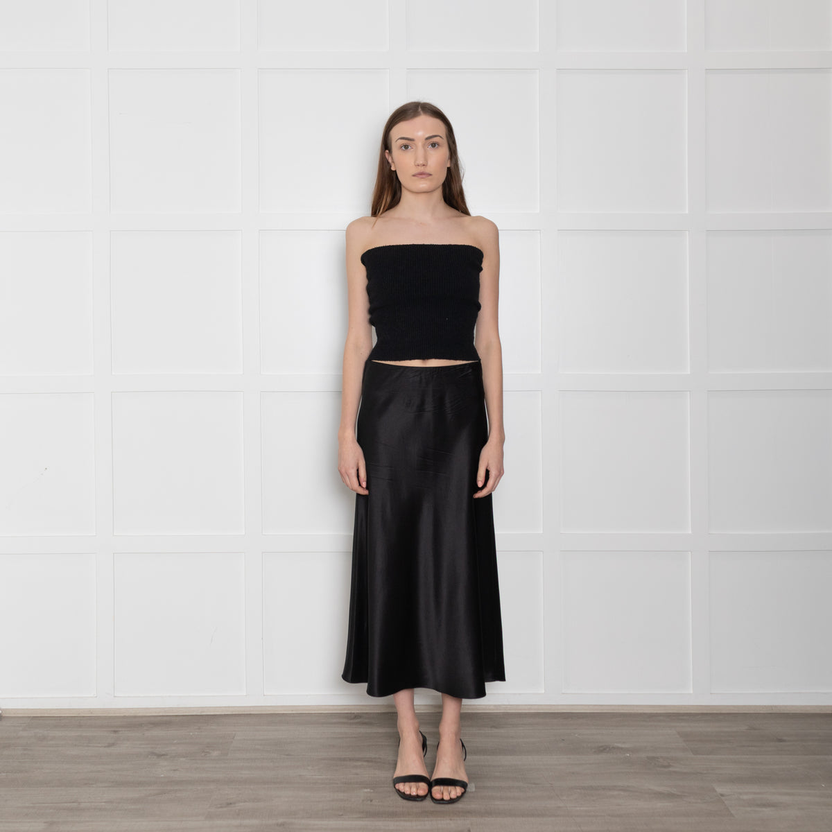 Herzen's Angelegenheit Black Silk Skirt