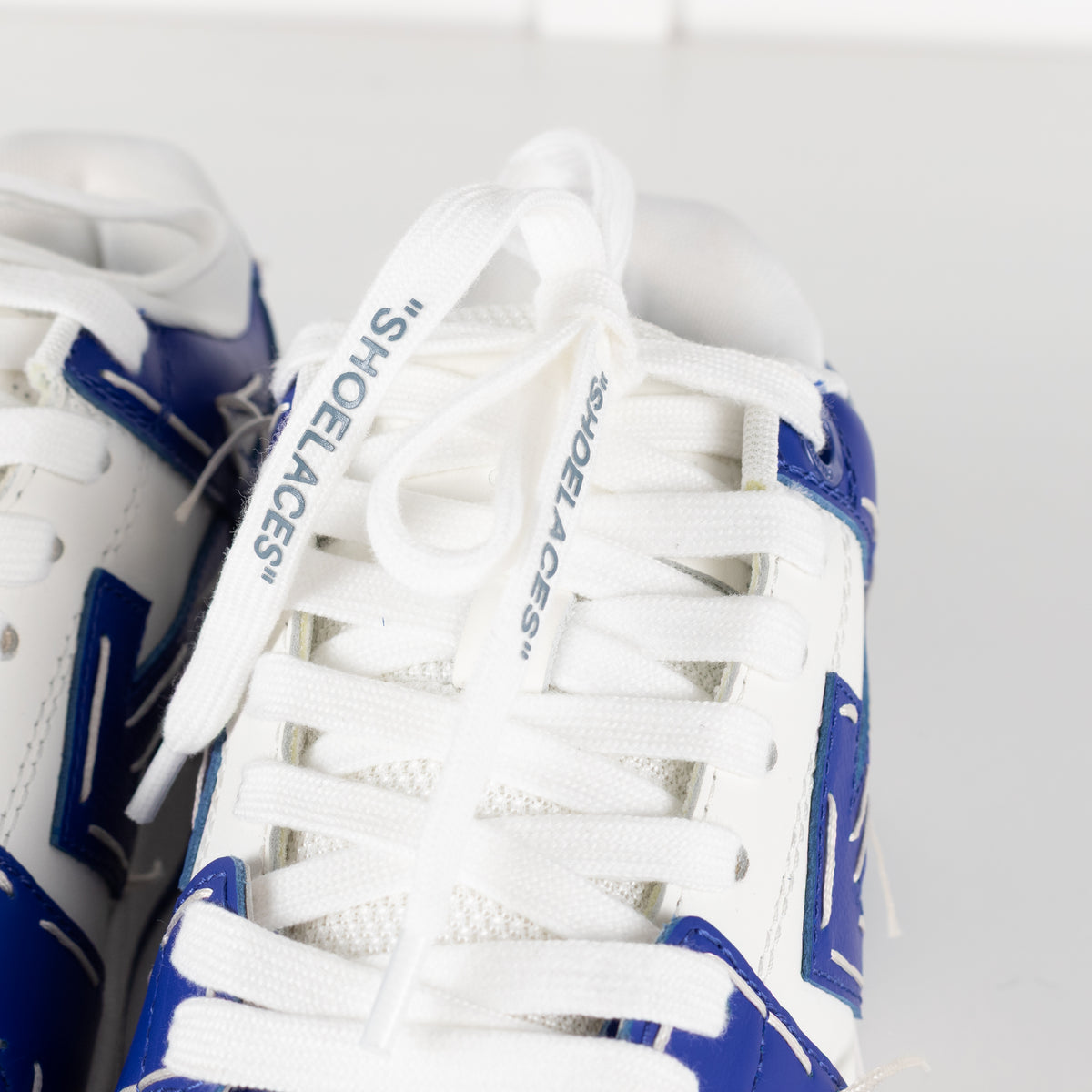 Off White Out Of Office Sneakers In White & Blue