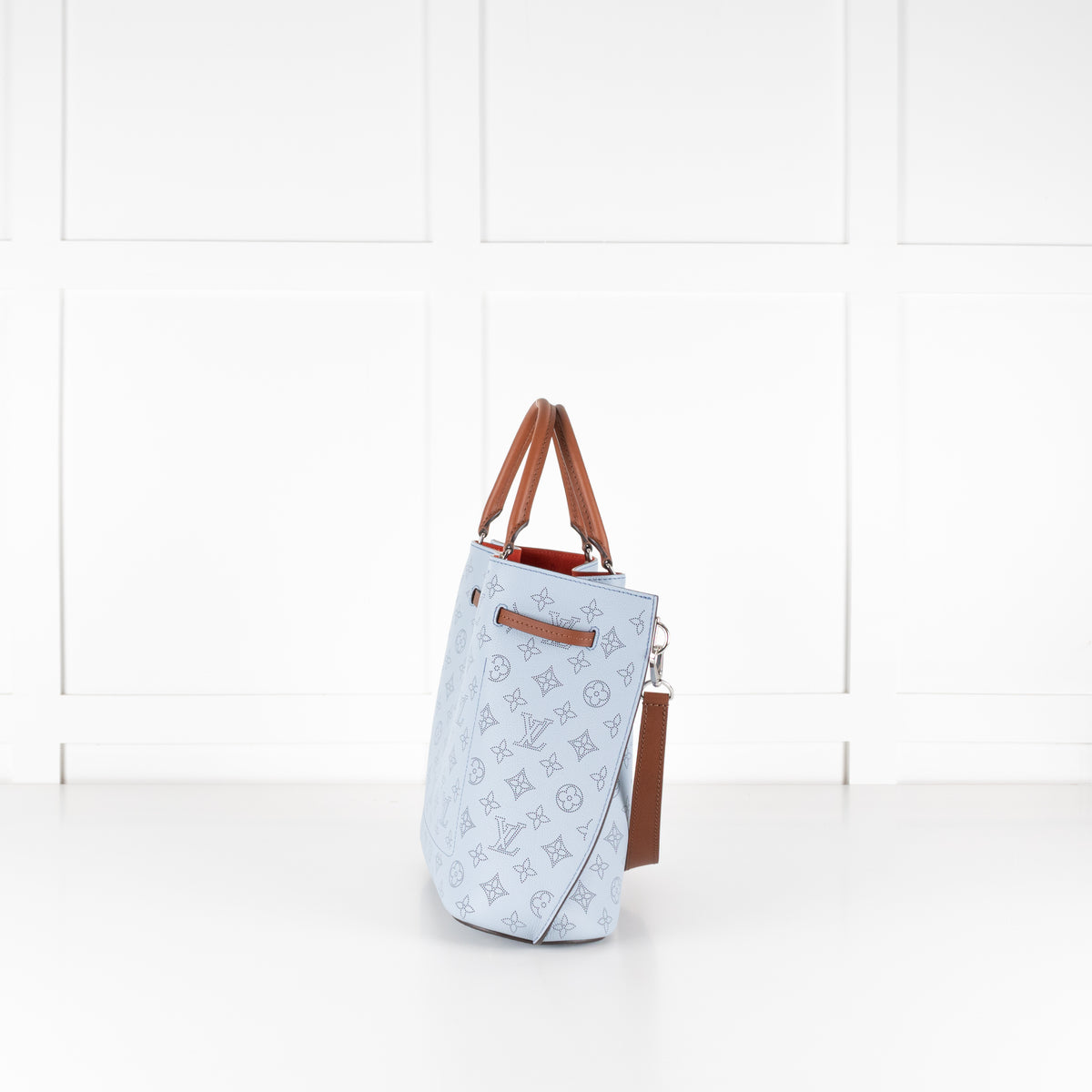 Louis Vuitton Light Blue Mahina Girolata Perforated Monogram Leather Bag