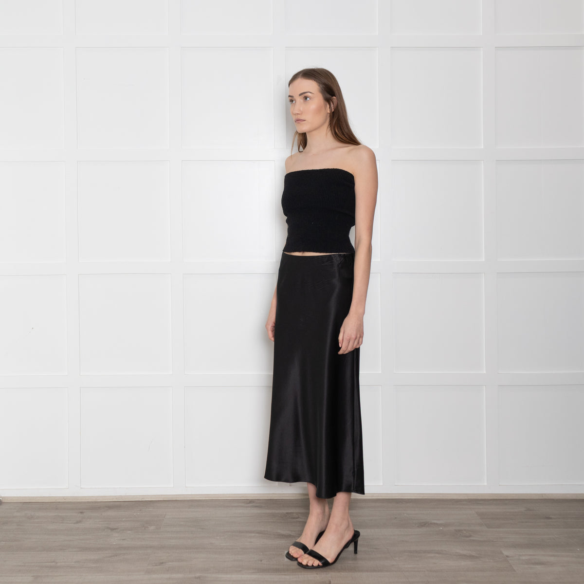 Herzen's Angelegenheit Black Silk Skirt