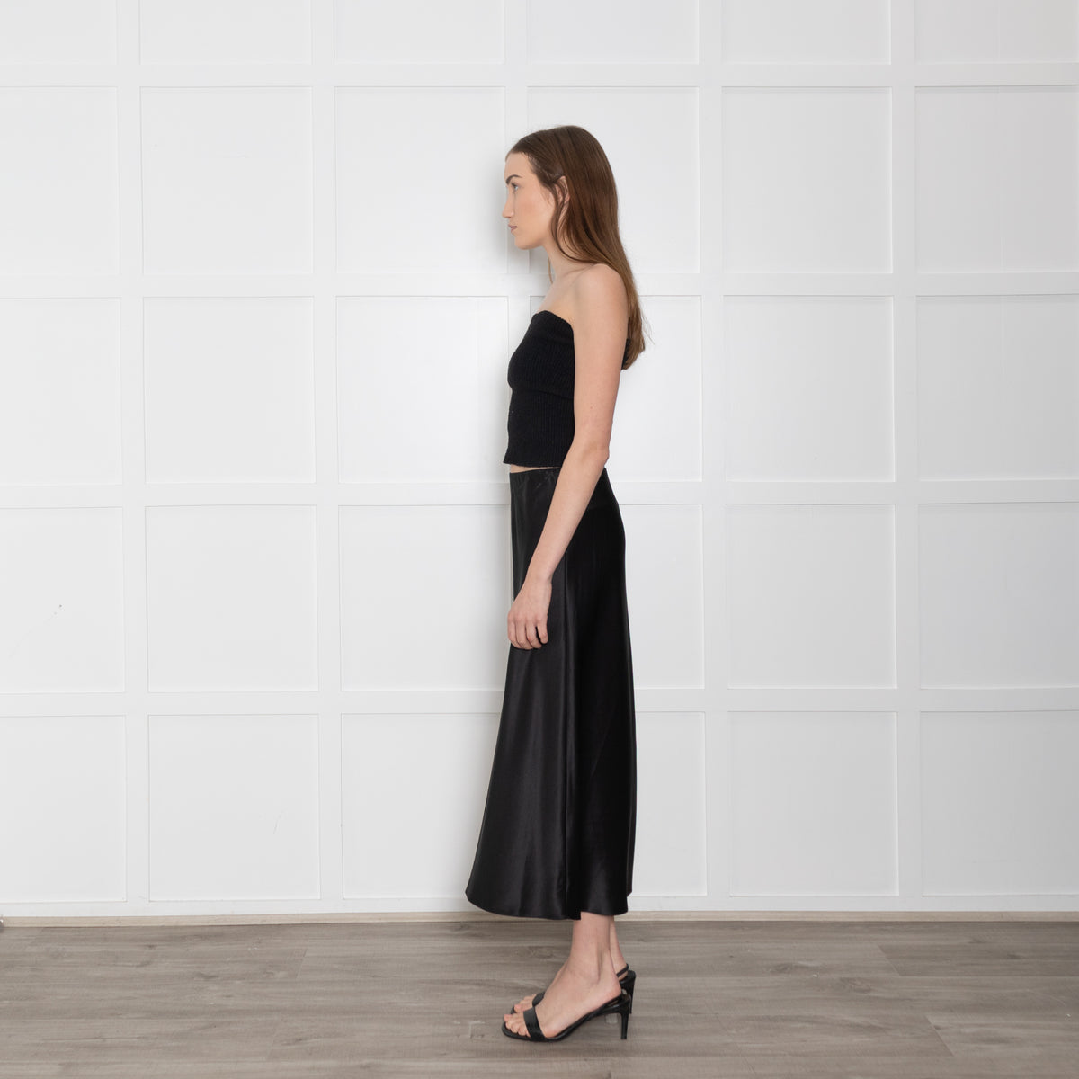 Herzen's Angelegenheit Black Silk Skirt