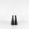 Essentiel Antwerp Black Croc Effect Ankle Boots