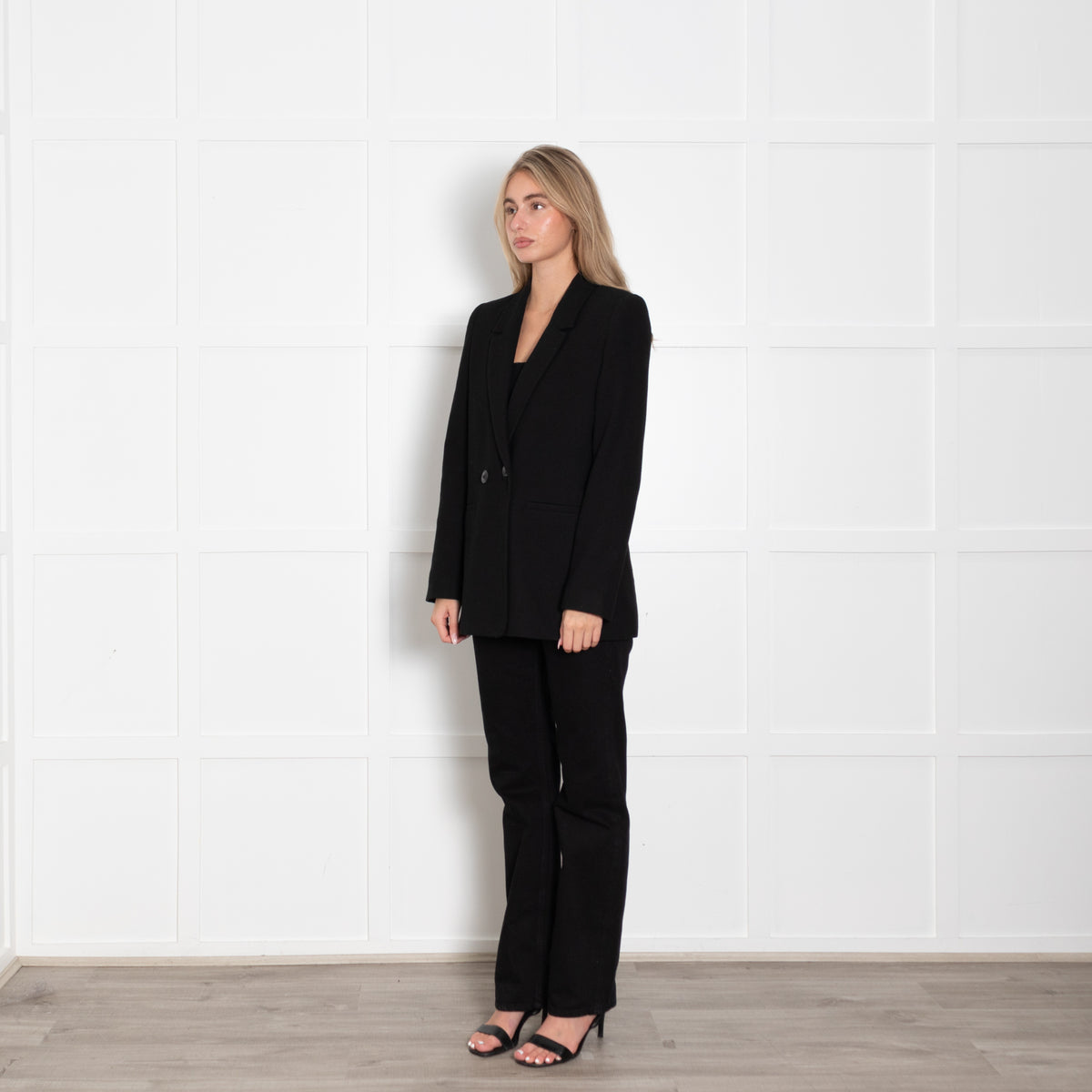 Anine Bing Black Wool Mix Jacket