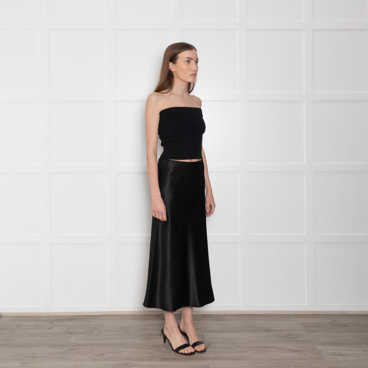 Herzen's Angelegenheit Black Silk Skirt