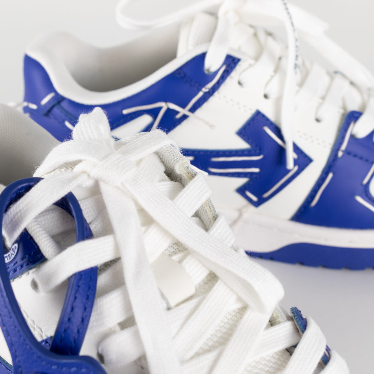 Off White Out Of Office Sneakers In White & Blue