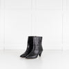Essentiel Antwerp Black Croc Effect Ankle Boots