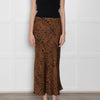 Bella Dahl Brown & Black Animal Print Skirt