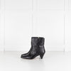 Essentiel Antwerp Black Croc Effect Ankle Boots