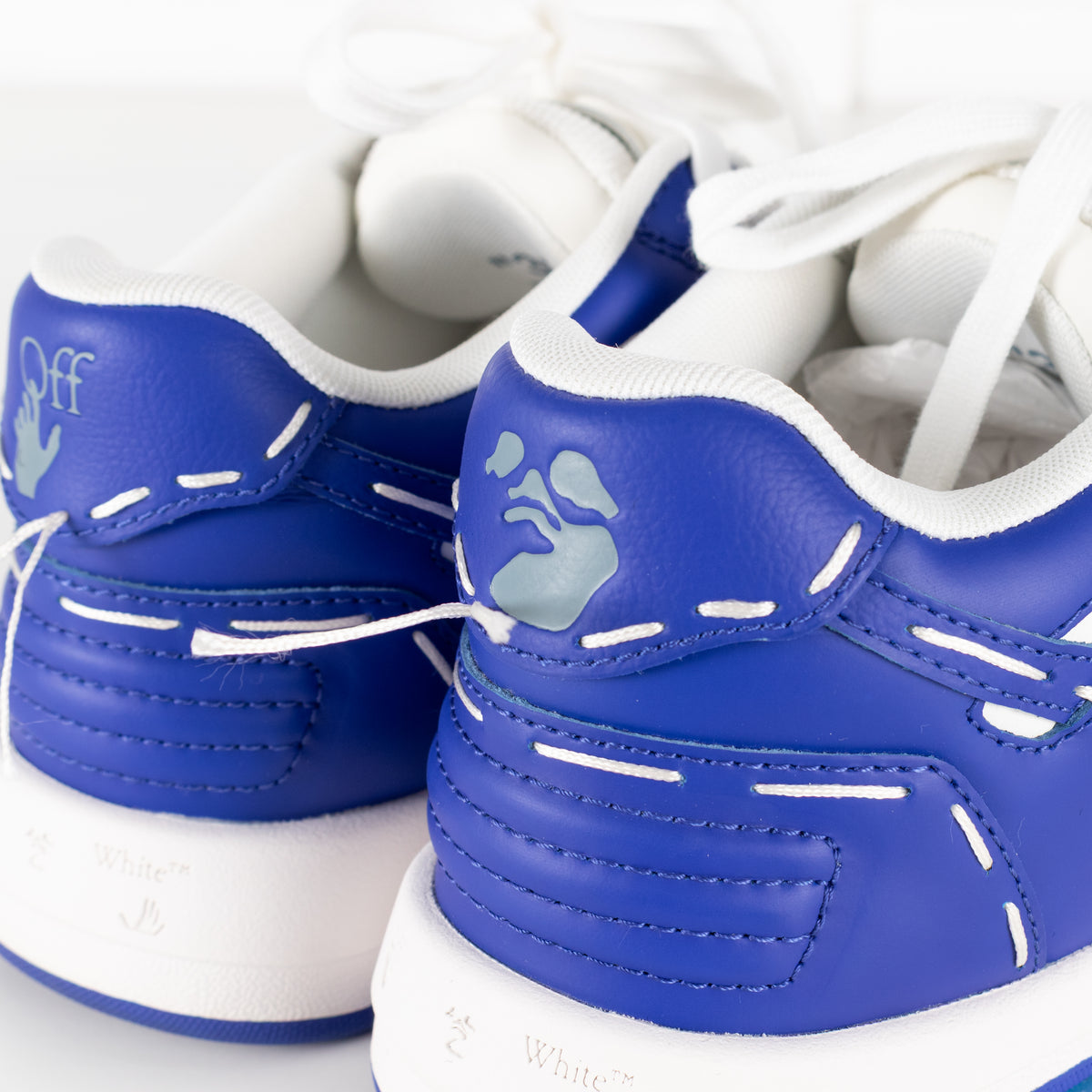 Off White Out Of Office Sneakers In White & Blue
