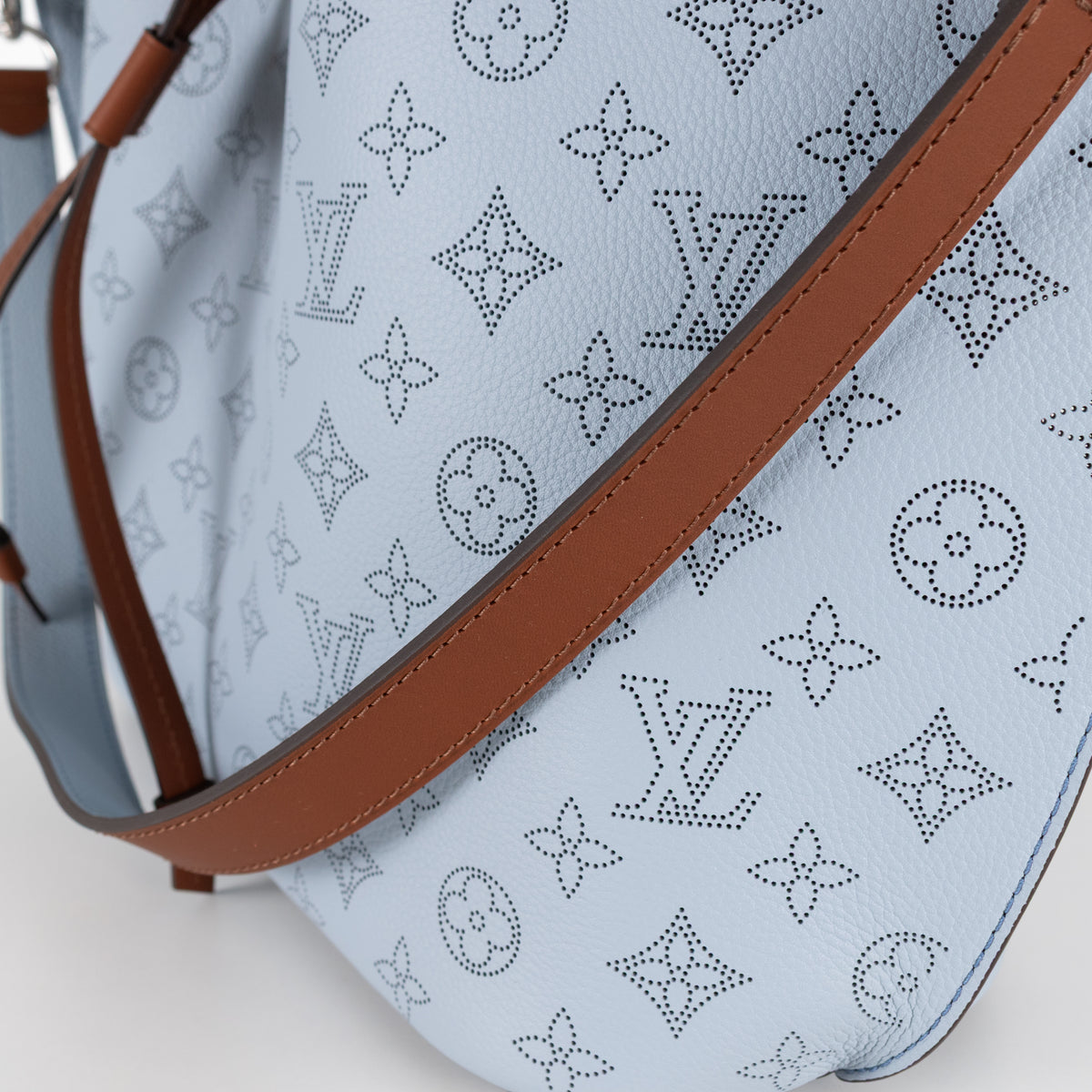Louis Vuitton Light Blue Mahina Girolata Perforated Monogram Leather Bag