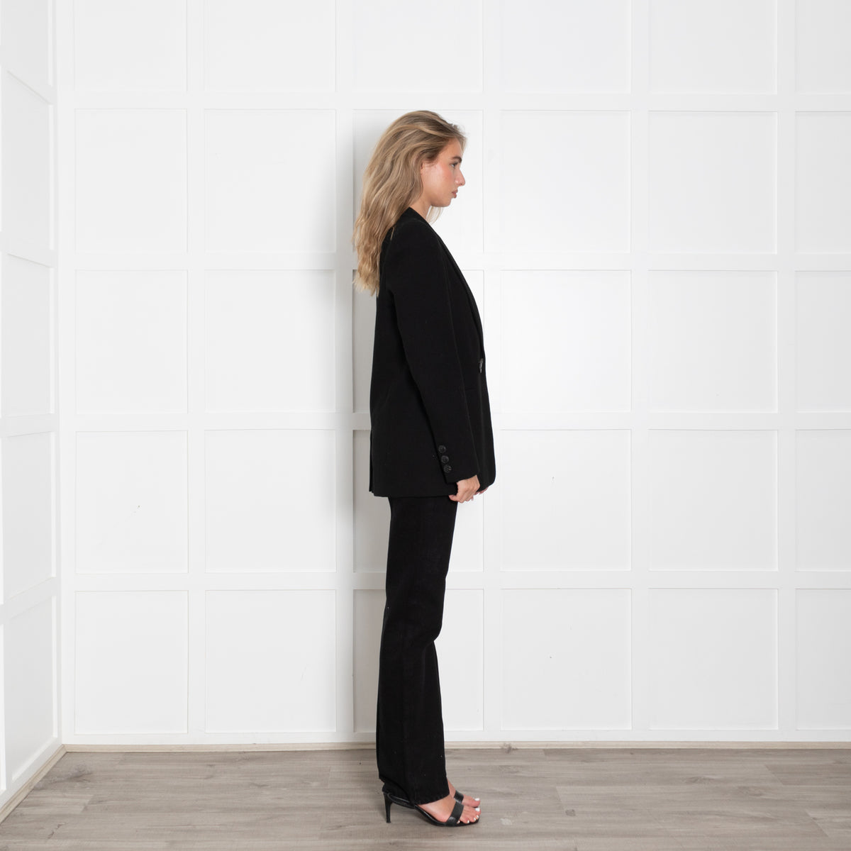 Anine Bing Black Wool Mix Jacket