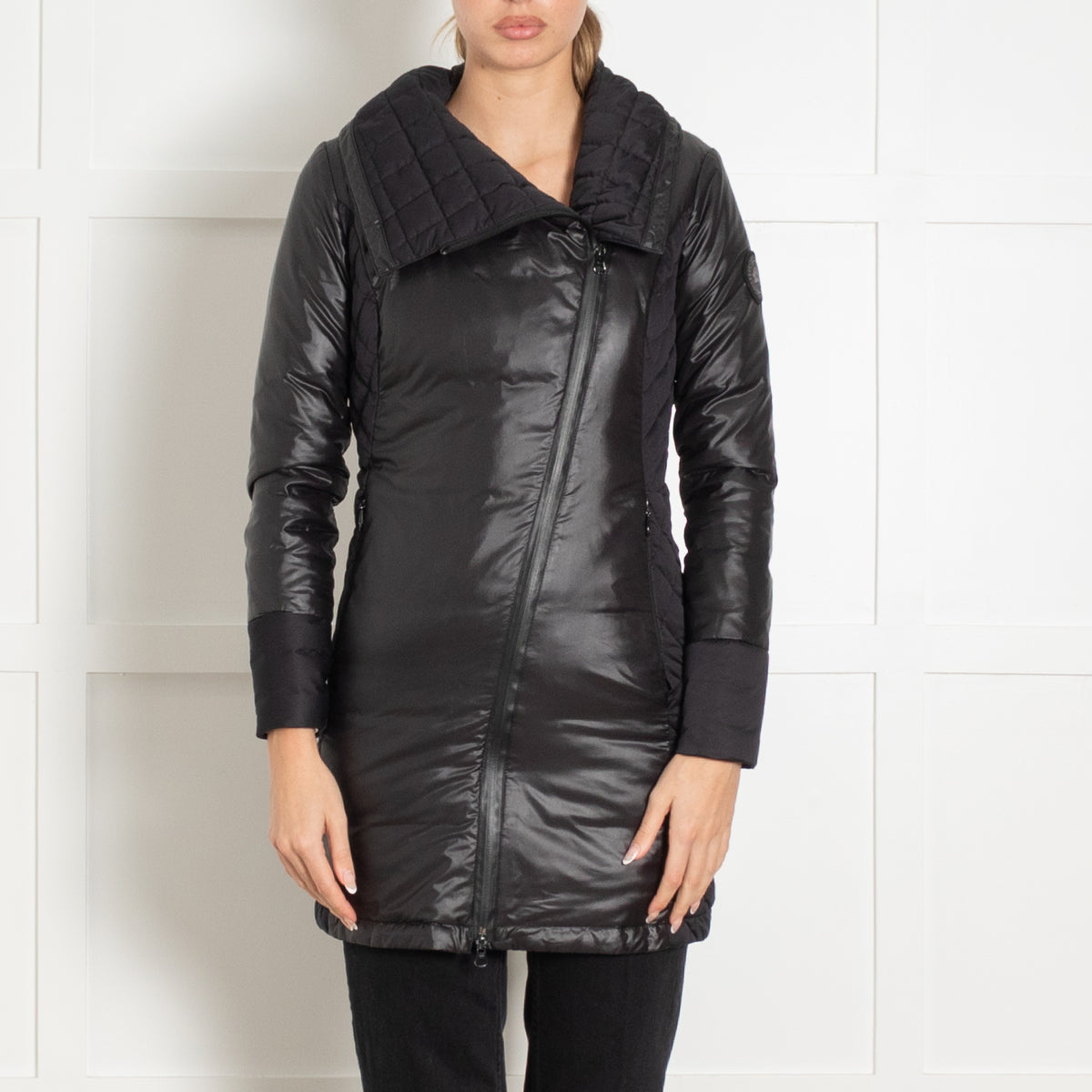 Canada Goose Branta Black Quilted Short Coat