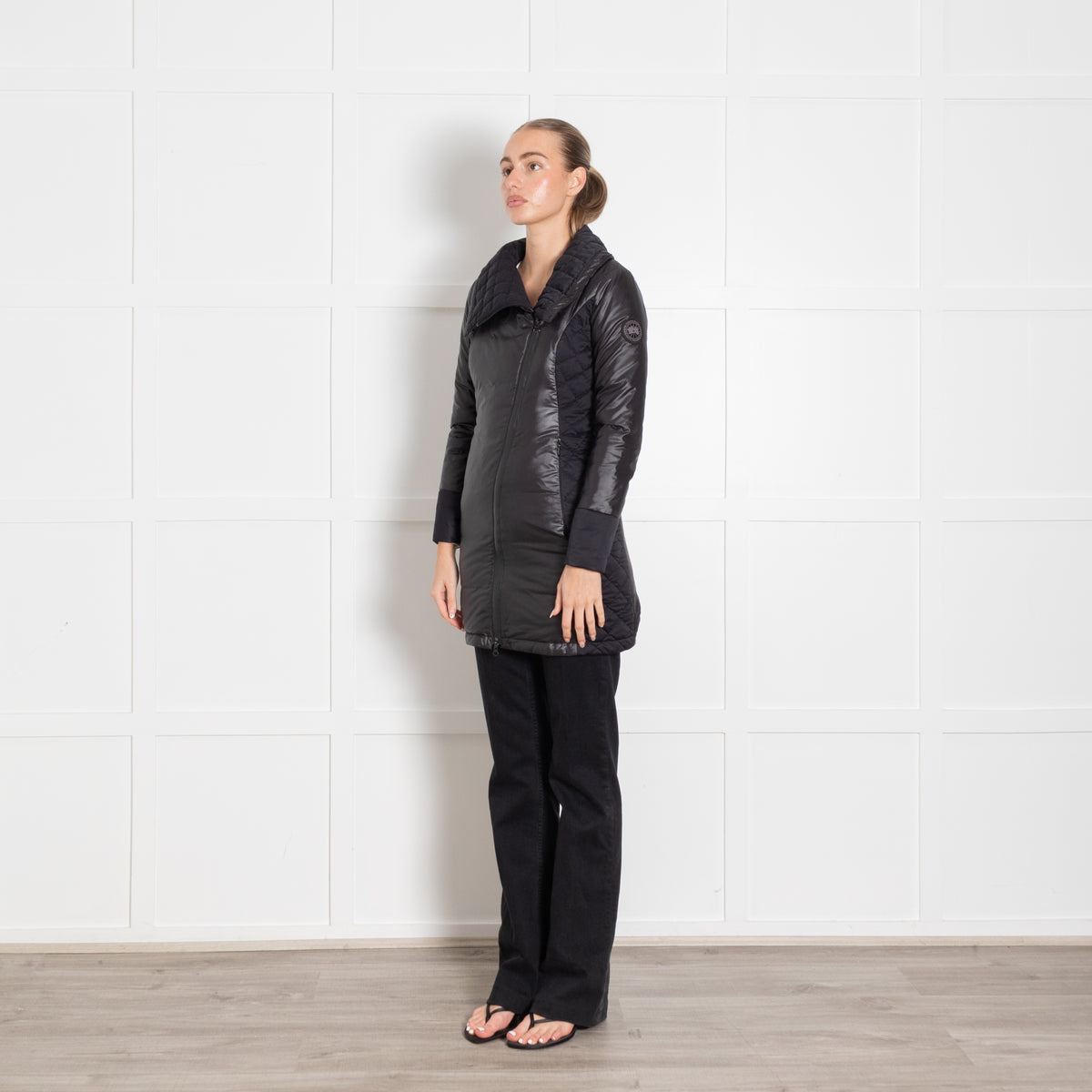 Canada Goose Branta Black Quilted Short Coat