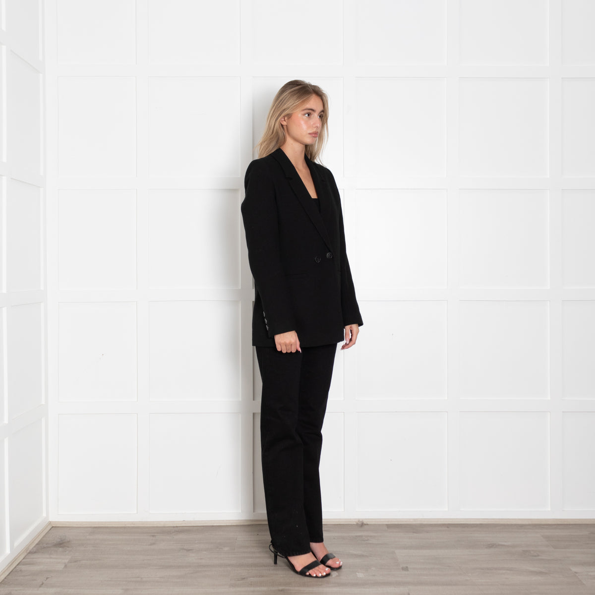 Anine Bing Black Wool Mix Jacket