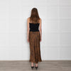 Bella Dahl Brown & Black Animal Print Skirt