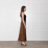 Bella Dahl Brown & Black Animal Print Skirt