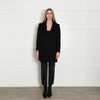 Golden Goose Black Wool Coat with Gold Fleck