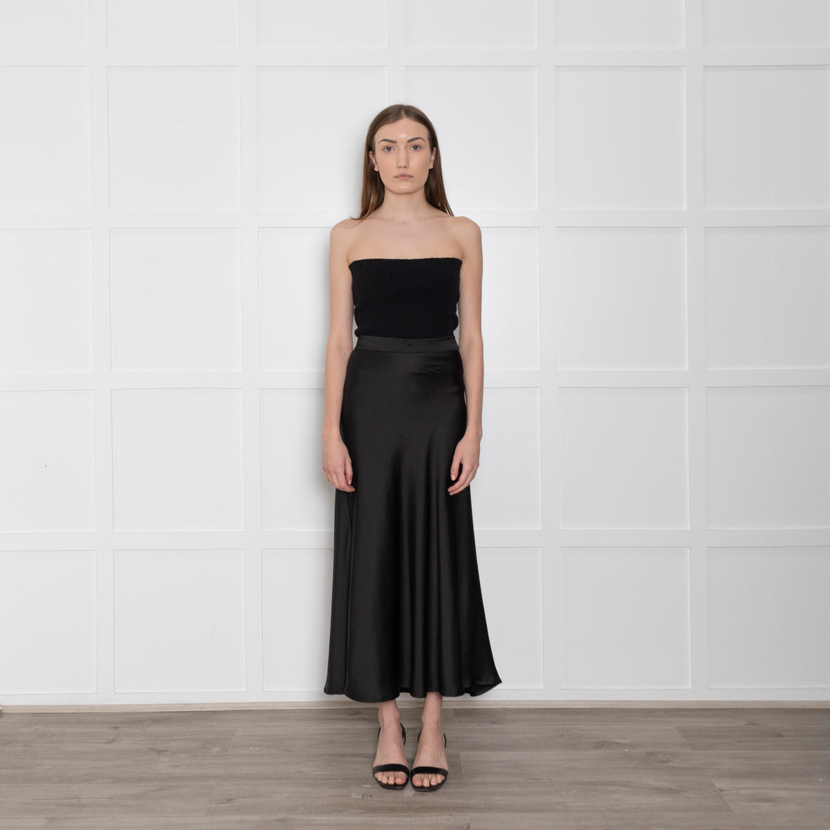 Jeff Black Elasticated Maxi Skirt