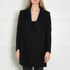 Golden Goose Black Wool Coat with Gold Fleck