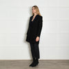 Golden Goose Black Wool Coat with Gold Fleck