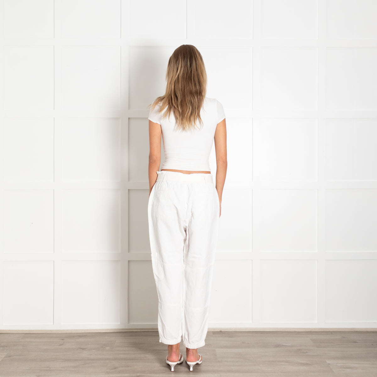 Me + Em White Cargo Trousers