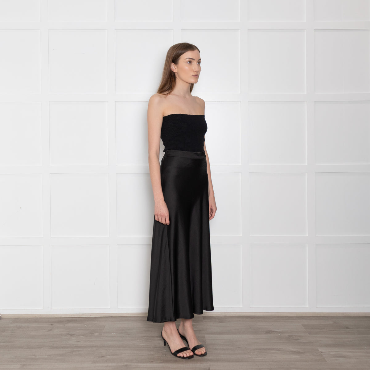 Jeff Black Elasticated Maxi Skirt