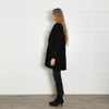 Golden Goose Black Wool Coat with Gold Fleck