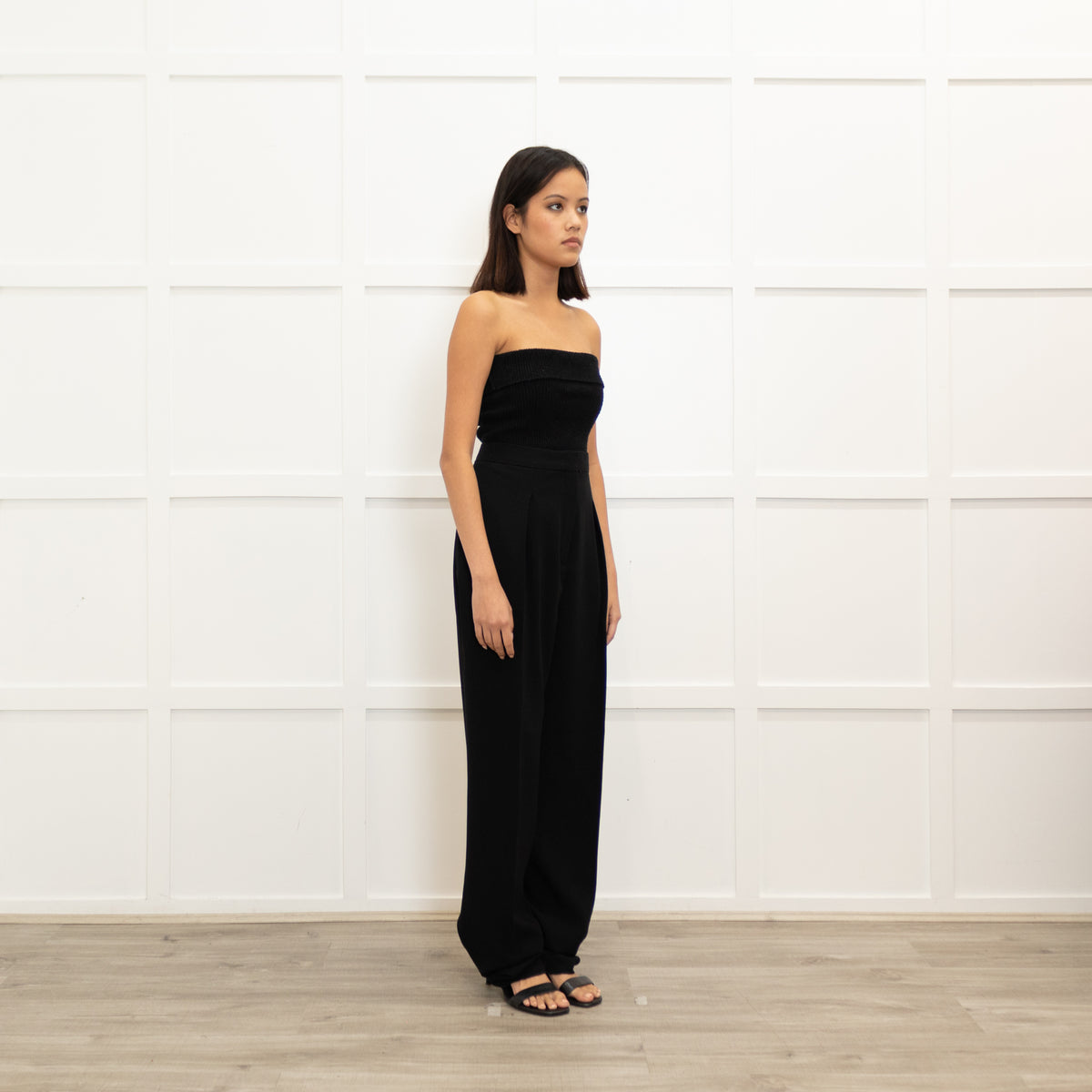 Max Mara Studio Black High Waisted Trousers