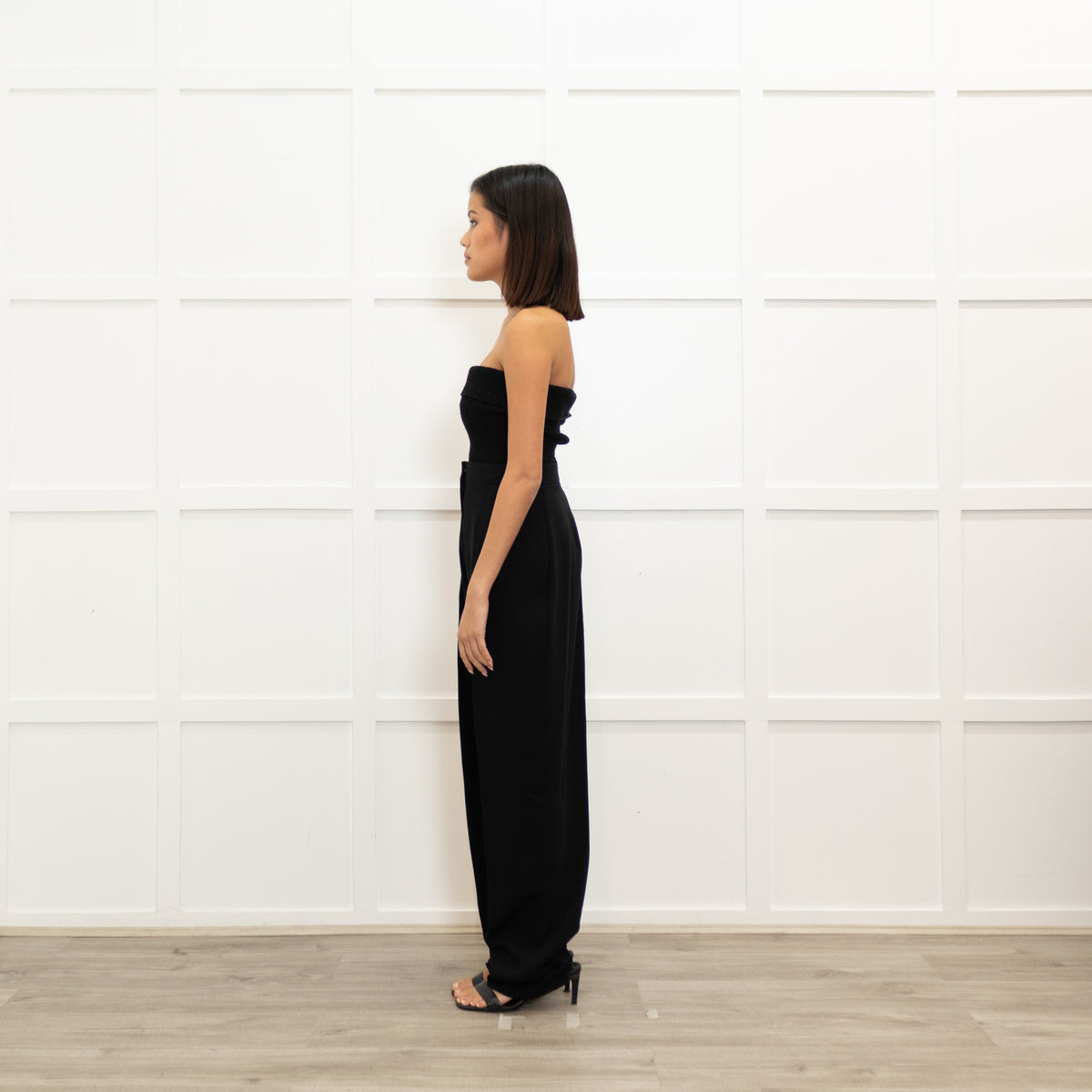 Max Mara Studio Black High Waisted Trousers