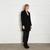 Golden Goose Black Wool Coat with Gold Fleck