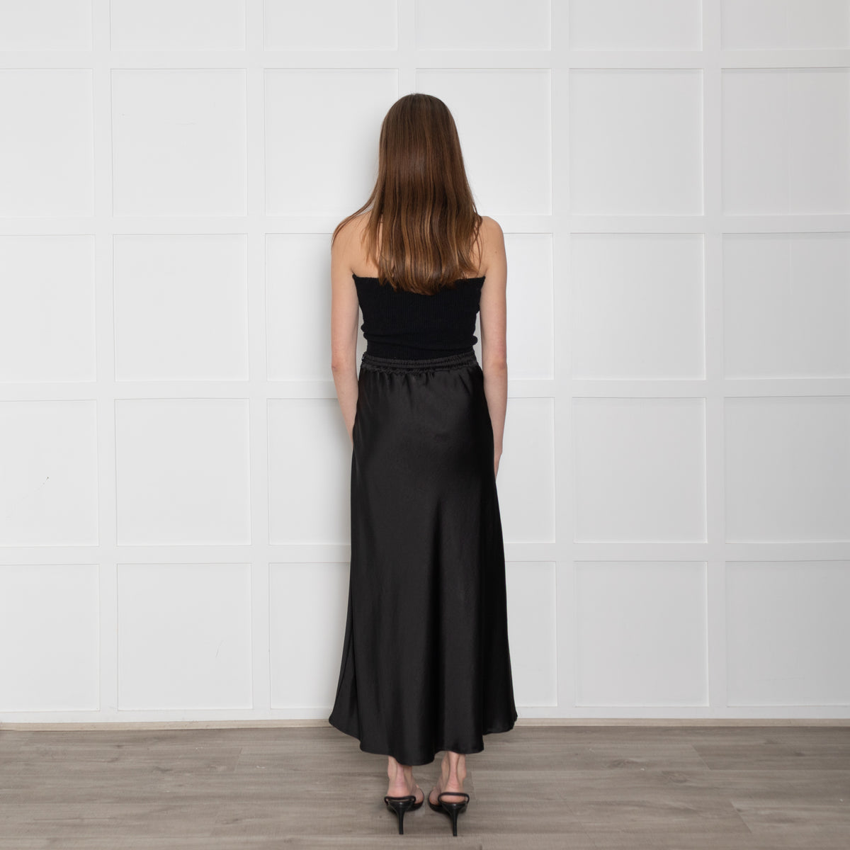 Jeff Black Elasticated Maxi Skirt