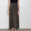 Cefinn Black & Gold Wool/Lurex Long Elasticated Waist Skirt