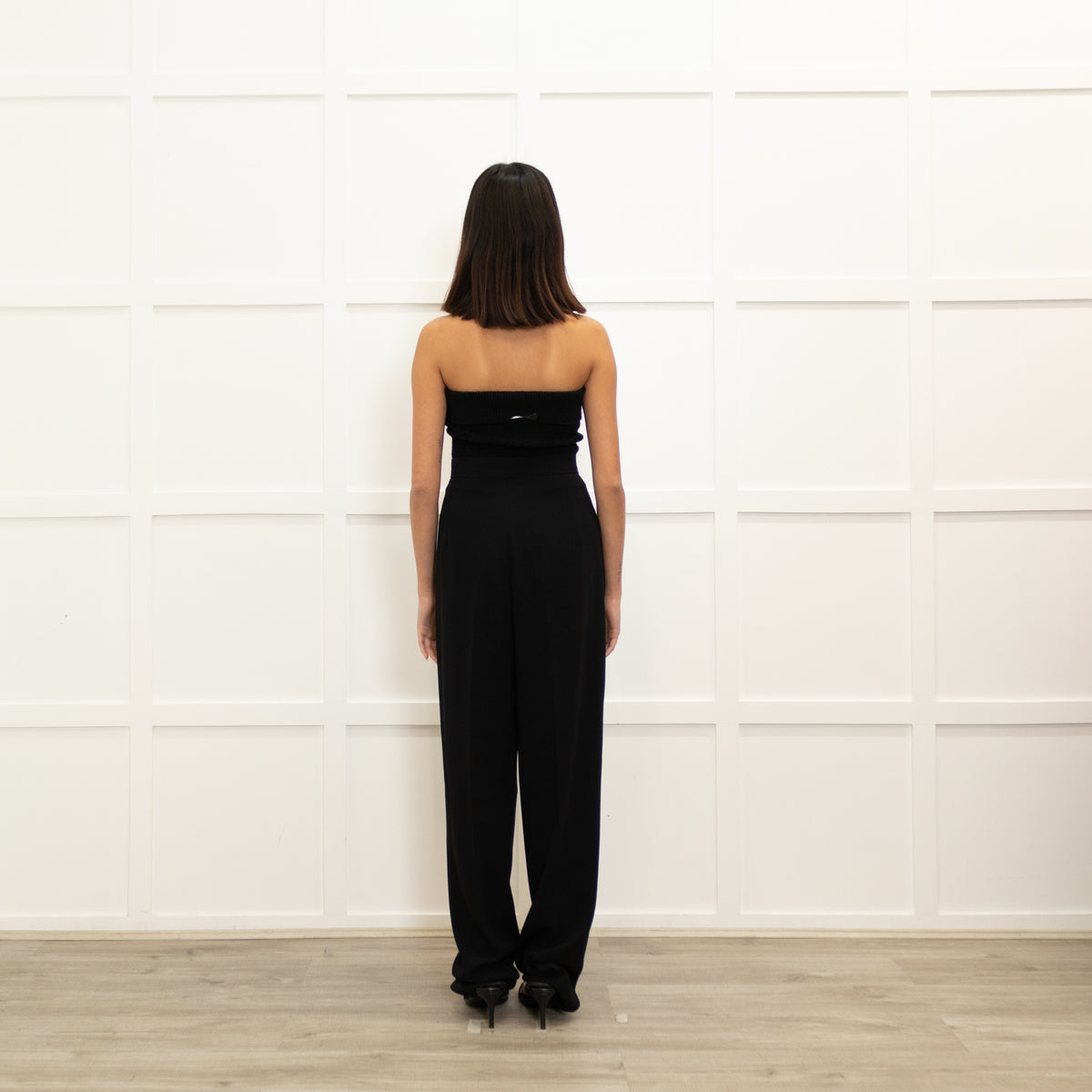 Max Mara Studio Black High Waisted Trousers