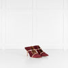 Malone Souliers Maureen Wine Satin Mules