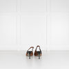 Dolce & Gabbana Brown Animal Print Ponyskin Slingbacks