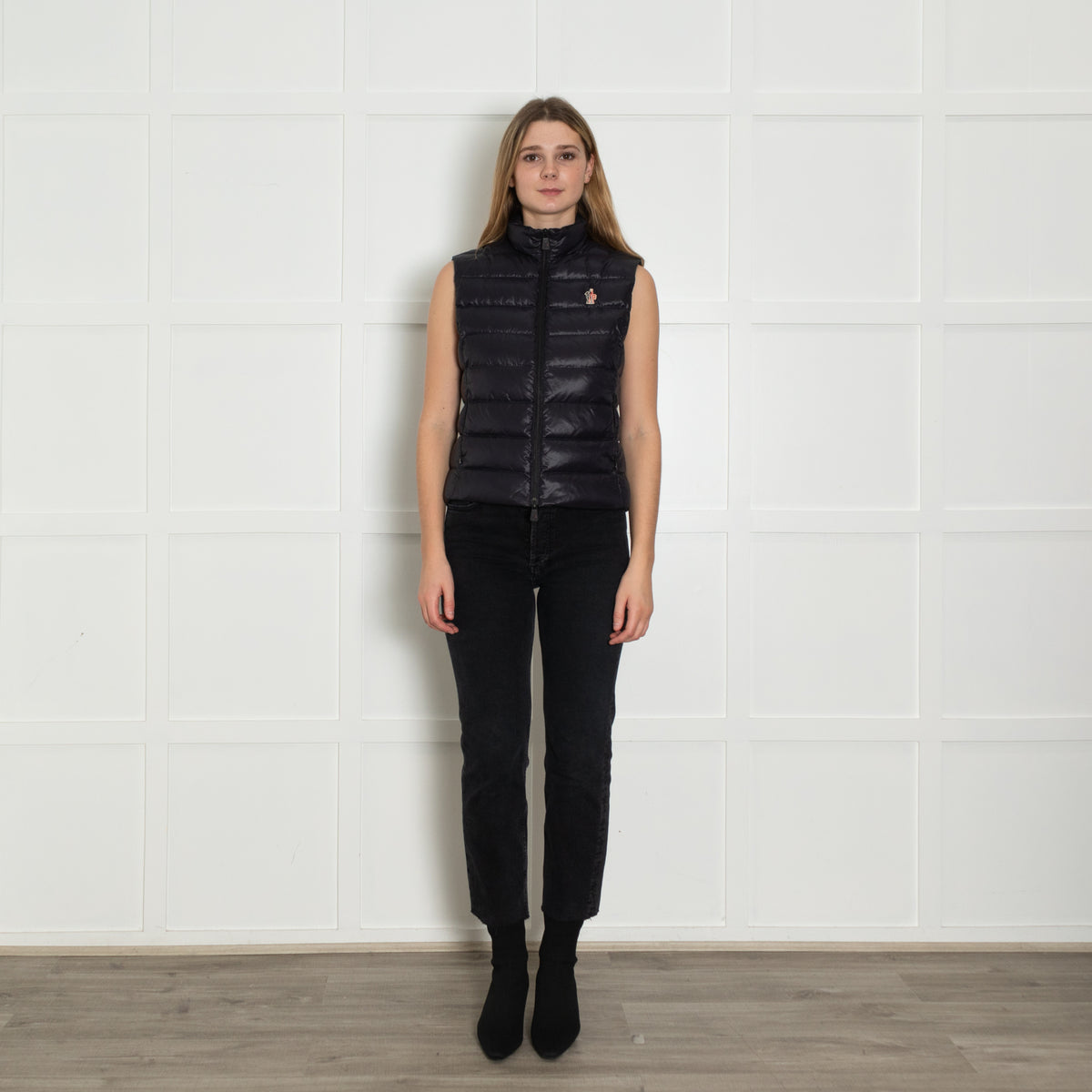 Moncler Navy Quilted Gilet
