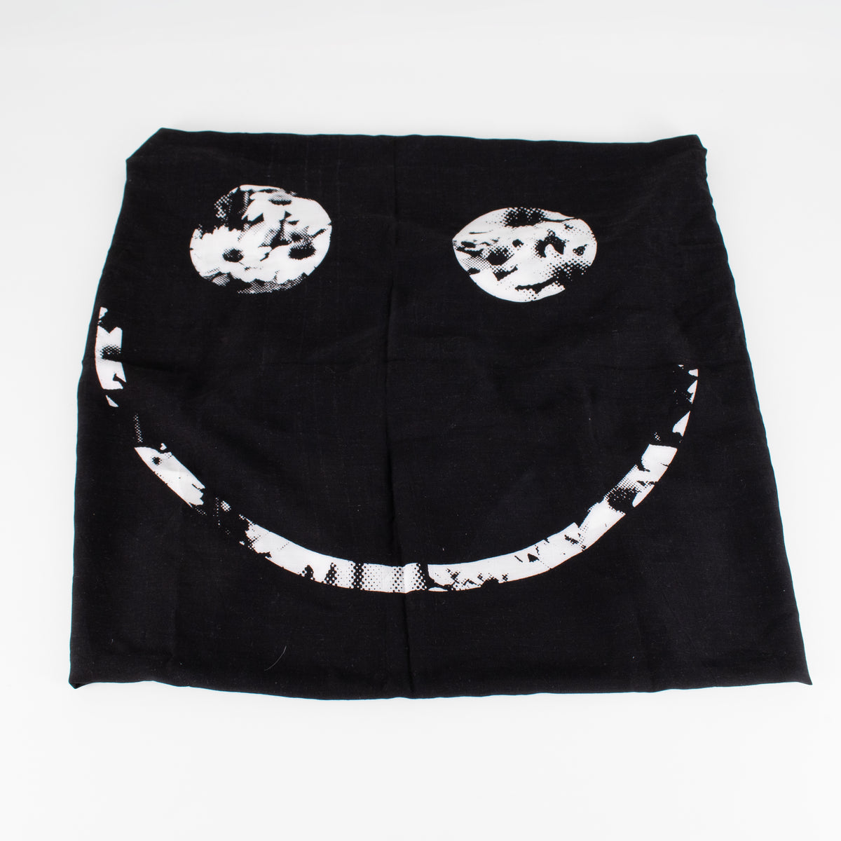 McQ Black, White & Red Abstract Large Cotton Scarf