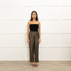 Me + Em Black Gold Side Stripe Trousers