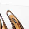 Dolce & Gabbana Brown Animal Print Ponyskin Slingbacks