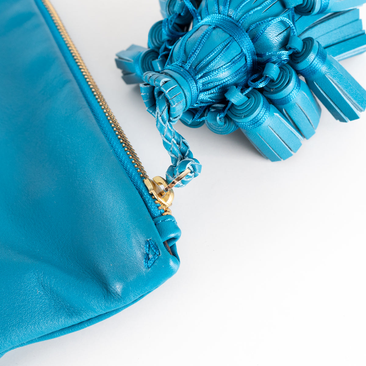 Anya Hindmarch Blue Georgiana Clutch