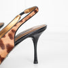 Dolce & Gabbana Brown Animal Print Ponyskin Slingbacks