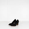 Rupert Sanderson Black Suede Chunky Heel Shoes