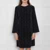 Bella Freud Black Sparkle Mini Dress