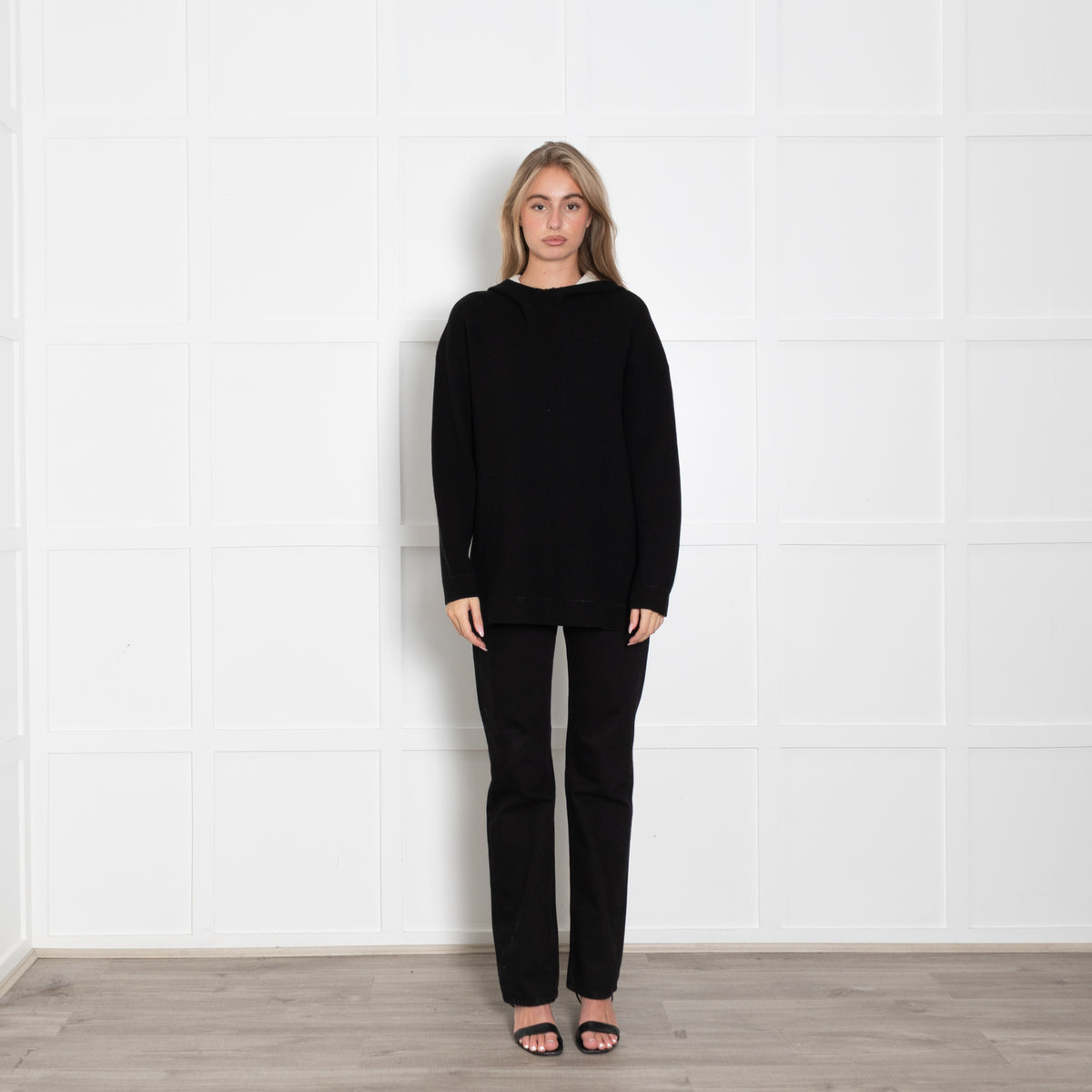 Christian Dior J'Adiore 8 Cashmere Mix Black Hooded Sweater