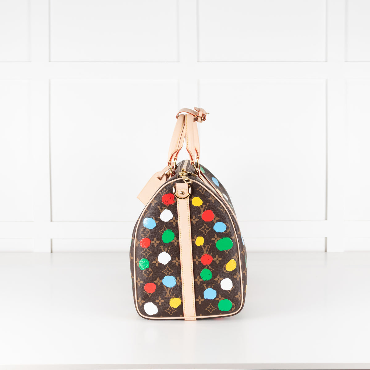 Louis Vuitton x Yayoi Kusama Dot Coated Canvas Keepall 40 with Bandouliere