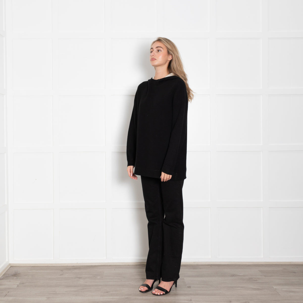 Christian Dior J'Adiore 8 Cashmere Mix Black Hooded Sweater