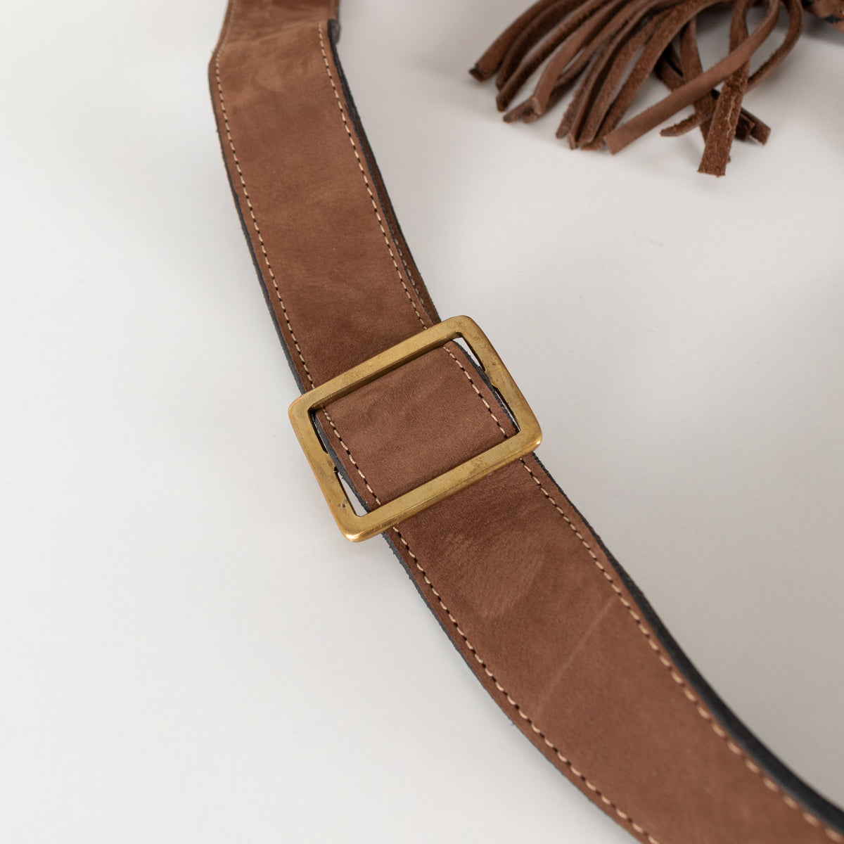 Urban Ranch Signature Bag Brown Suede